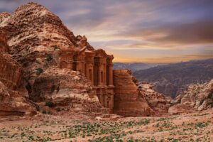 petra, nature, ad deir, world heritage, sand stone, antique, historically, archaeology, monument, culture, ad dayr, history, stones, sky, tourism, travel, vacations, middle east, jordan